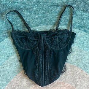 Ryan Destiny Black Lace Corset Top